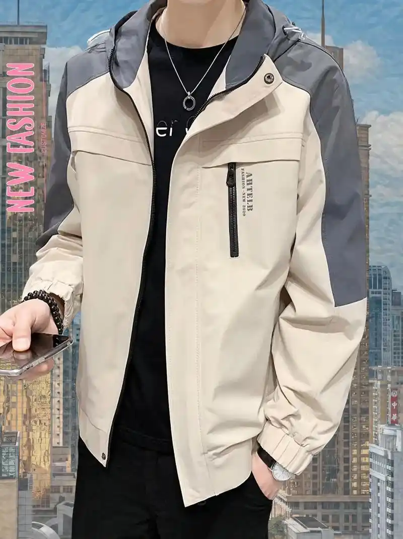 棉致工装外套男士春秋季潮牌男装休闲男款加绒男生秋 - 抖音