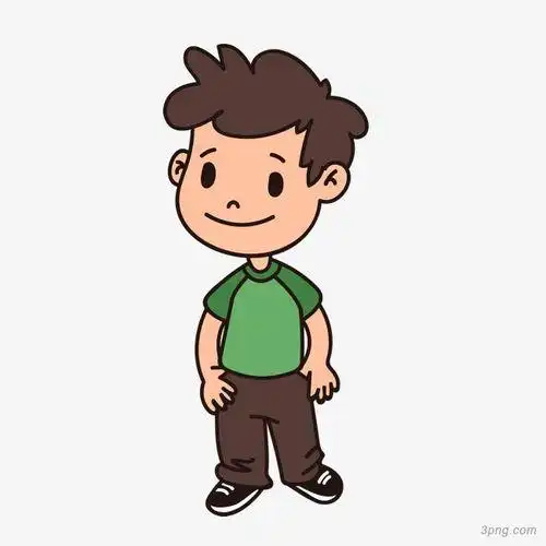 穿着背带裤的小男生要如何画男孩简笔画大全帅气的小男孩简笔画教学