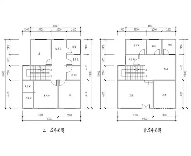 两层农村别墅最新平面设计图片