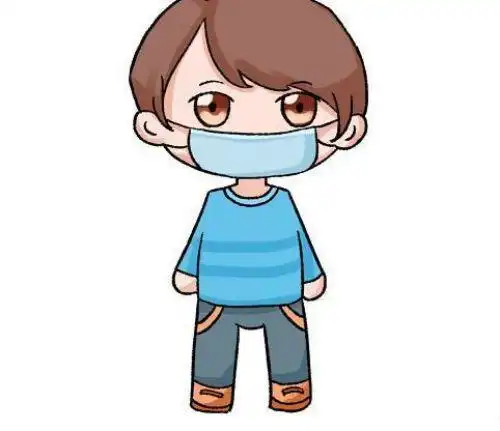小学生戴口罩儿童画怎么画 小男孩戴口罩简笔画教程