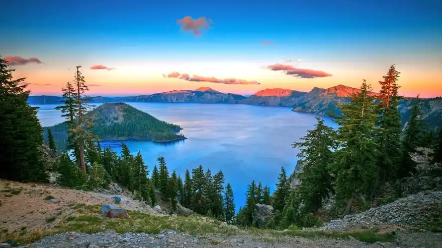 蓝色大气自然风景,高清图片,电脑桌面-壁纸族