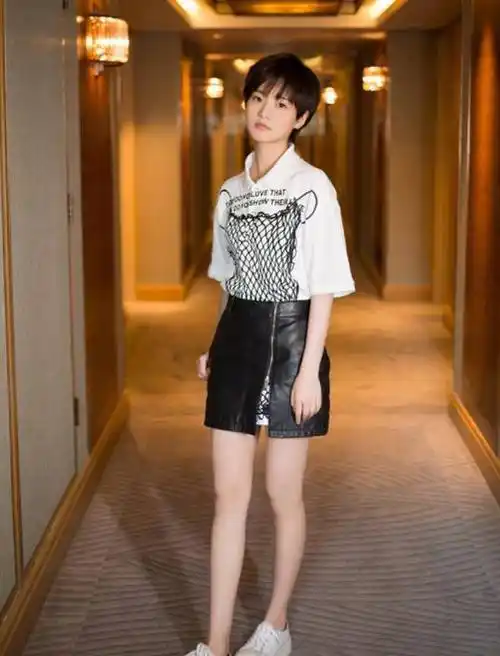 看来李庚希真的很中意这种简单而又不失时髦的穿搭