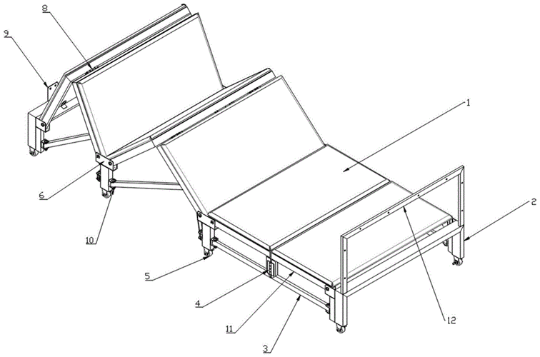背景技术:折叠床,是一种利用关节原理设计,为了方便和节省体积空间