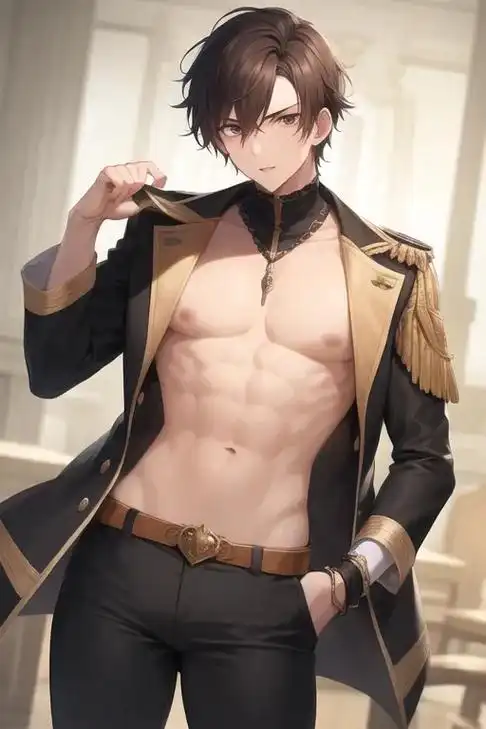 各种风格的帅气男生. #二次元 #二次元美图 #腹肌 #ai - 抖音