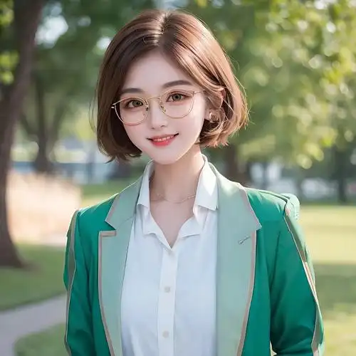 戴眼镜的女生头像|氛围感头像