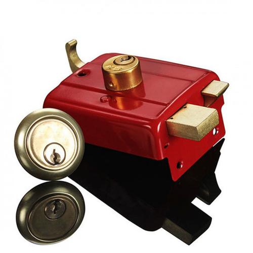 门锁室内外装牛头锁铁门锁木门锁老式弹子房大门防盗锁