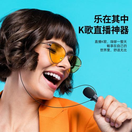 全民k歌麦克风耳机一体有线耳返手机唱歌录音专用耳麦话筒二合一