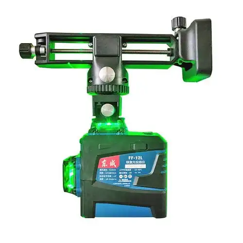 东成绿光水平仪ff12l贴墙仪锂遥控强光投线十二水平仪