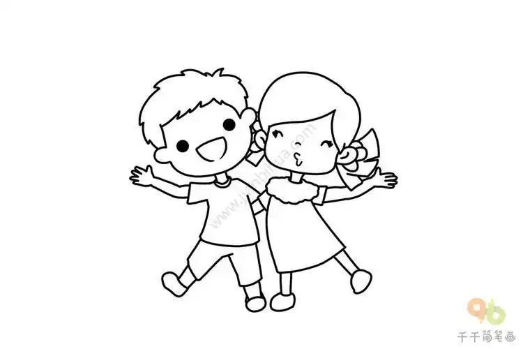 小朋友捏人的简笔画 简笔画图片大全-蒲城教育文学网
