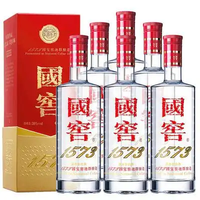 国窖1573 浓香型白酒 38度 500ml 6瓶整箱装(箱内含礼品袋)(新老包装