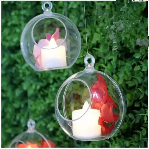 透明球圣诞装饰永生花挂球ps喜糖盒球圣诞球亚克力透明球空心球