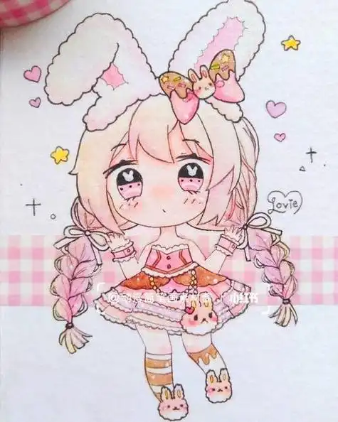 少女简笔画q版少女简笔画q版古装