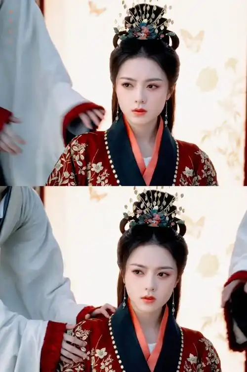 赵今麦古风妆造蜜桃感满满##赵今麦水蜜桃古装甜度爆表