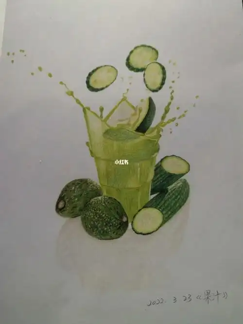 彩铅练习果汁20220323