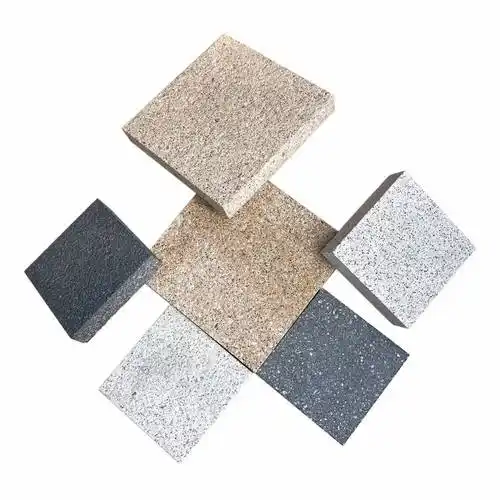 广场地面铺装石人行道透水砖黄金麻人行道防滑铺路砖