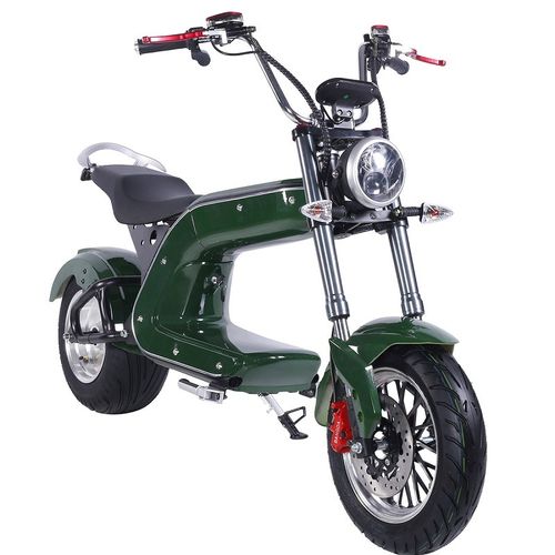 外卖新款城市大哈雷宽胎两轮电动滑板车减震防盗器双人电动车成人