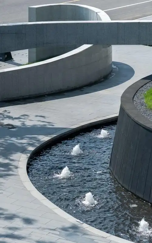 涌泉水景曲线景观