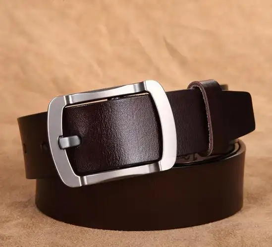 时尚皮带男士真皮复古牛皮皮带百搭正品真皮腰带日字形皮带