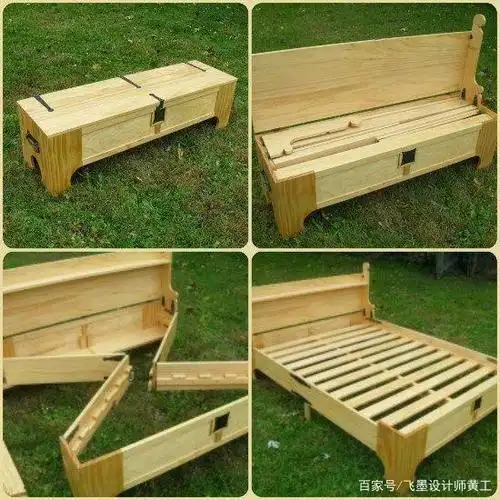 柜体组合折叠伸缩床:最终收进柜子里.