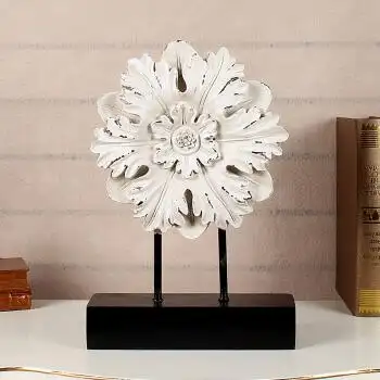 圆形百花盘玄关家居摆件欧式客厅电视柜酒店会所酒柜装饰工艺品摆饰