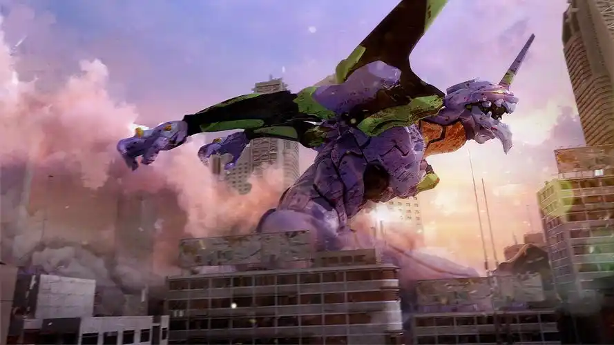 eva初号机动漫卡通高清电脑壁纸_eva初号机炫酷机甲极清电脑桌面_三千