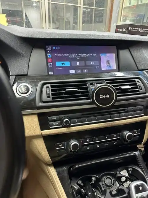 老款的宝马五系原车升级了carplay真香
