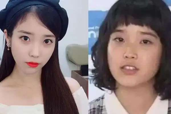 一开始出道的时候,iu其实并不像现在这么有气质,而且当时她还有一些