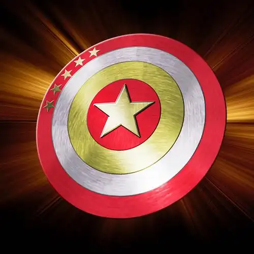 如果有中国队长的话,他的盾估计是这样滴.ps真是个神软件,越学越好玩.