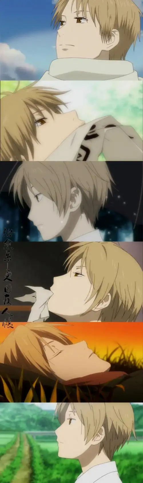 夏目友人帐# 夏目贵志 美好的侧颜 看到夏目君 总是会感觉到很平膊