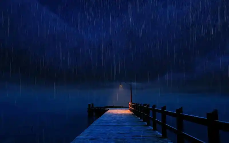 狂风暴雨夜晚视频素材