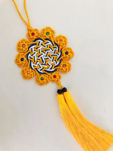 中国结论坛 仿编锦葵挂饰 挂饰,锦葵,绳编各种小挂件,编织小挂件简单