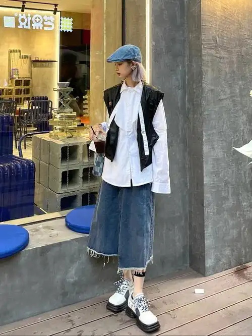 ootd秋天走走复古风09日常逛街小穿搭