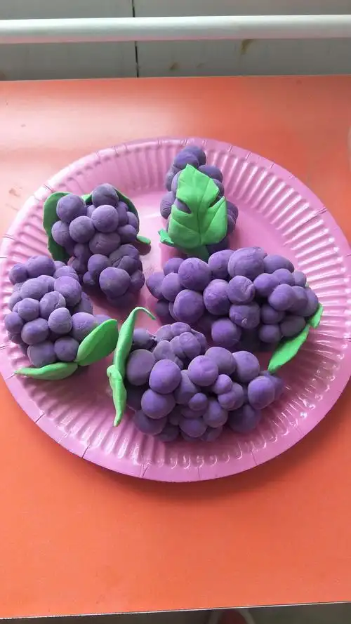 大杜庄幼儿园中班手工黏土作品