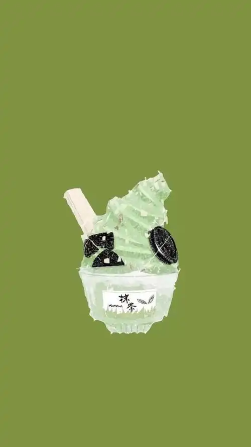 墨绿色壁纸 甜点