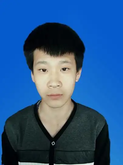 求人帮我把图片背景换成纯蓝色,照片要打印成证件照