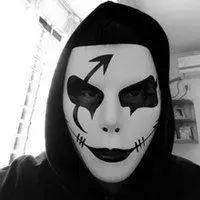 黑白面具微笑头像男【点击鼠标右键下载】