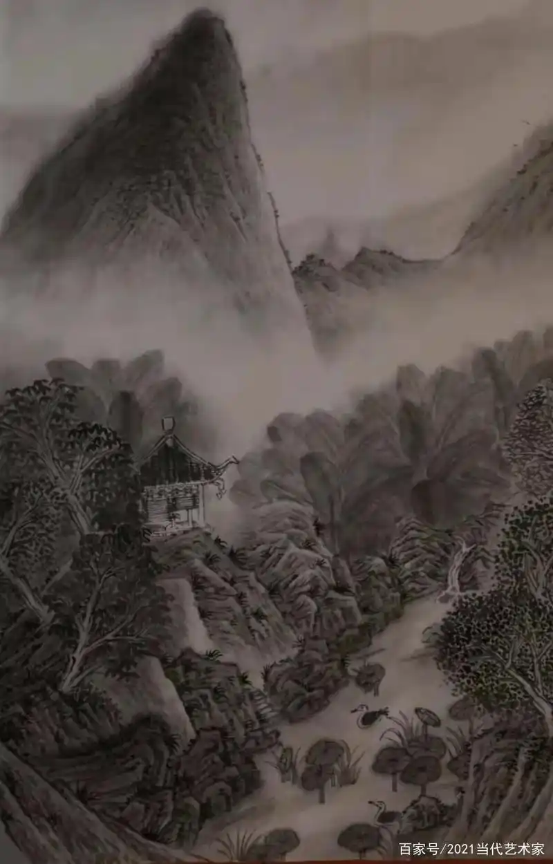 笙歌一曲扬州梦——冯月平水墨画作品品鉴