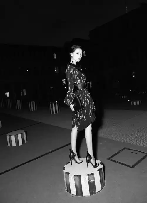 李沁图片李沁巴黎街头性感图片