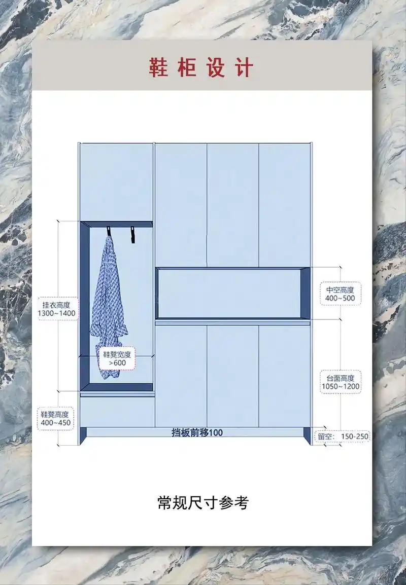 鞋柜设计:各类鞋尺寸分享,功能齐全.#室内设计 #装修 #装 - 抖音