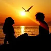 景色头像情侣风景与情侣一体的头像图片点击鼠标右键下载