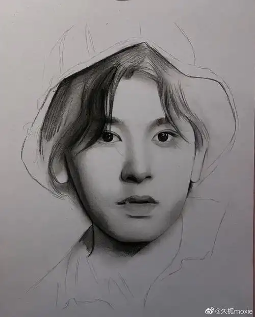 张哲瀚[超话]##张哲瀚#素描手绘过程图图图图图图图图图@张哲瀚疯子