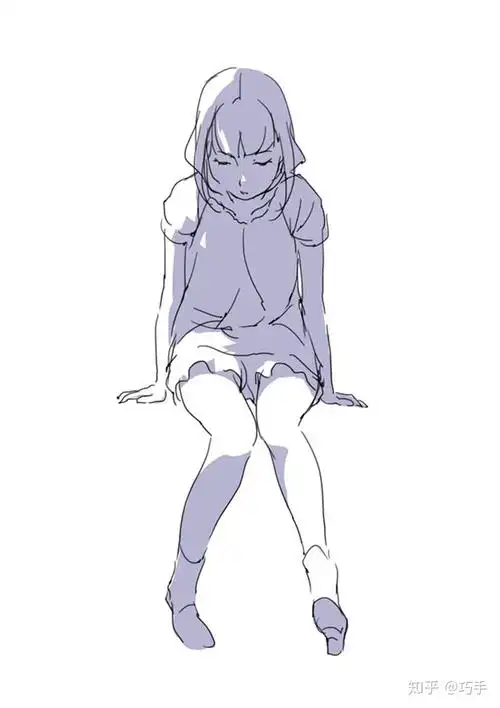 灵猫课堂教程|下膝盖该怎么画?下膝盖的画法以及光影表现