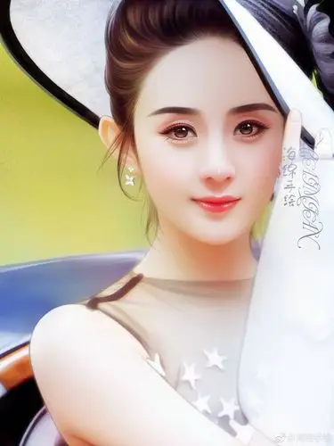 赵丽颖手绘美图,缘分来得早或迟都没关系,遇见你就是最好的时光