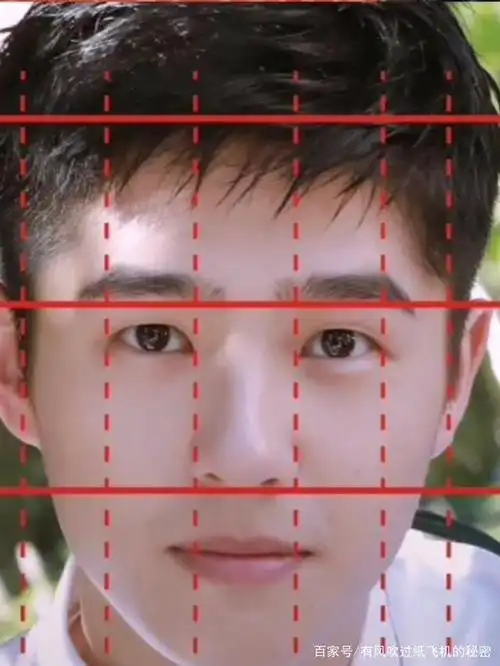 刘昊然是标准的骨相帅哥,三庭比例完美五眼比例适中,上庭额头饱满.