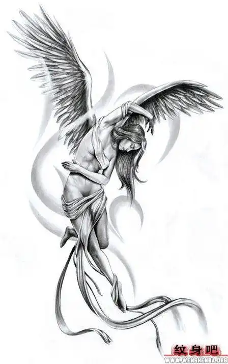 天使纹身图案大全 > 正文          图腾精灵纹身图案
