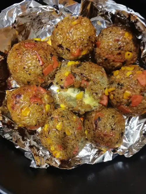 空气炸锅炸饭团