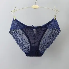 诱惑时尚镂空低腰舒适三角裤透气女裤奢华性感蕾丝女士内裤