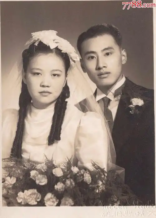 民国美女结婚照-老照片-7788收藏