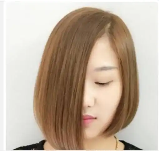 时髦短发一边长一边短造型图片_短发发型_西子美发网