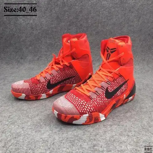 科比9代篮球鞋编织战靴kobe高帮zk9精英版运动鞋实战黑人月圣诞节